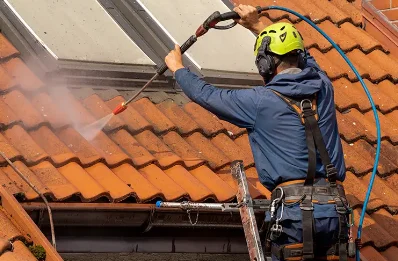 Démoussage et hydrofuge de toiture à Brasles